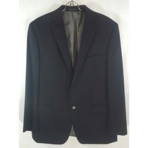 Calvin Klein Blazer Suit Coat Mens Wool Black 44R